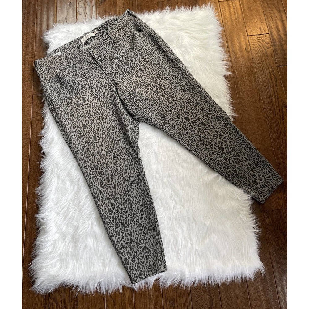 torrid Gray Leopard Print Skinny Jeans